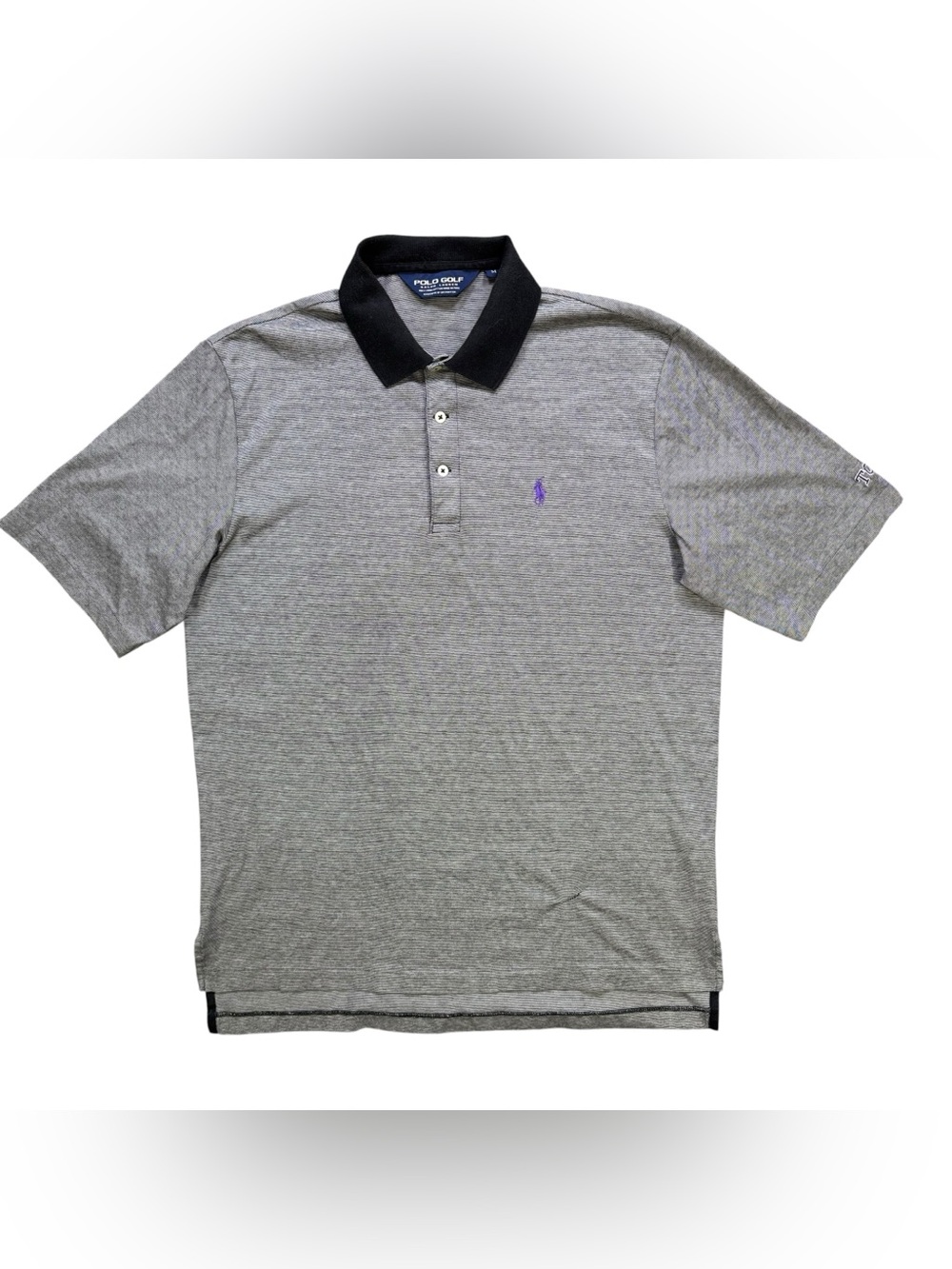 Vintage Polo Golf Ralph Lauren TCU Horned Frogs Polo Mens M Pima Cotton Purple